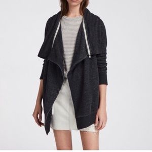 AllSaints Cardigan Sweatshirt | Color: Charcoal | Size: Large
